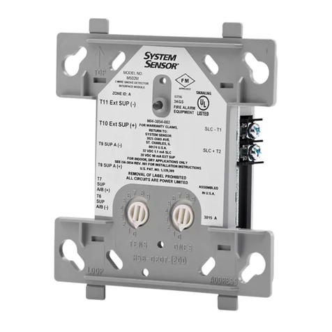 System Sensor M502MA User manual