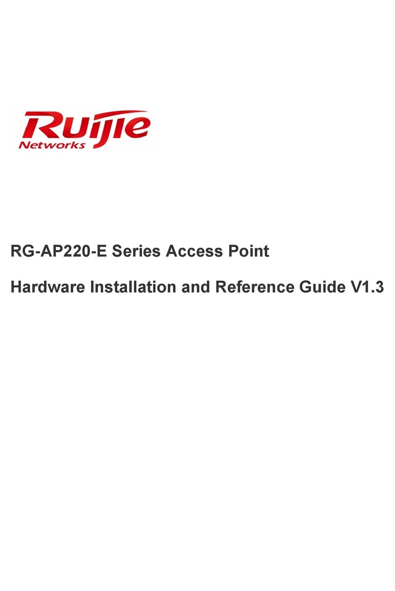 Ruijie Networks RG-AP220-E Hardware  installation and reference guide