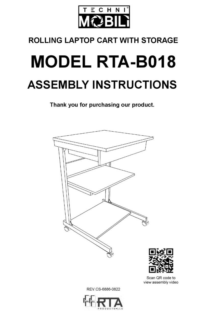 Techni Mobili RTA-B018 User manual Techni Mobili RTA-B018 User manual