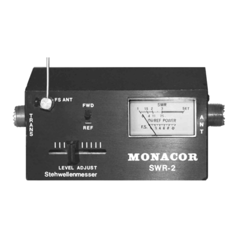 Monacor SWR-2 Operator's manual Monacor SWR-2 Operator's manual