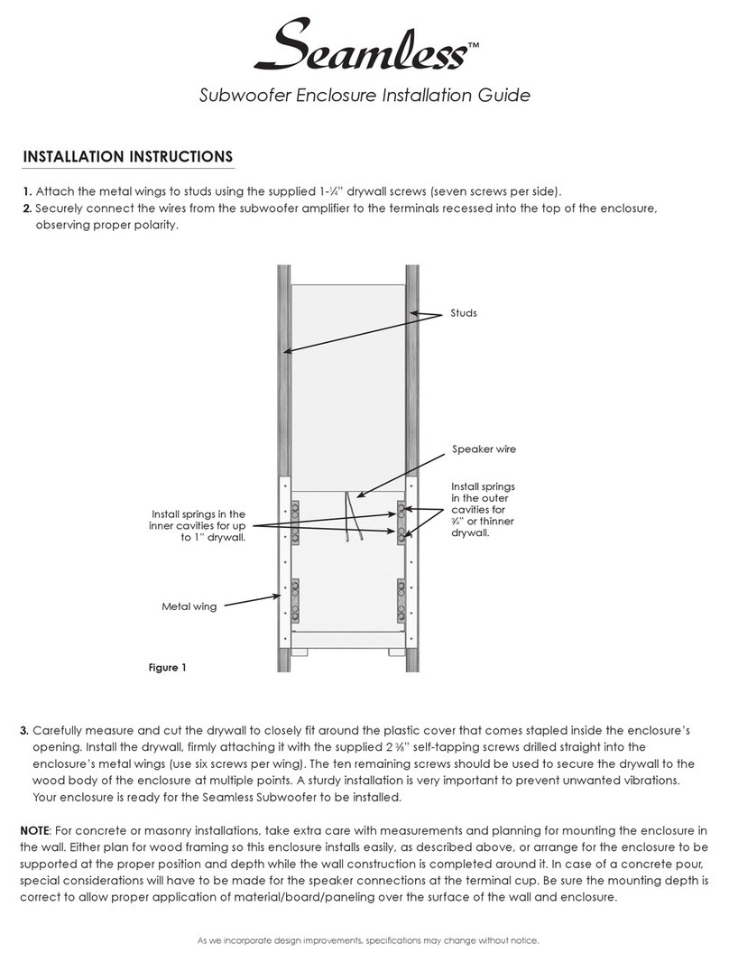 SpeakerCraft Seamless installation guide