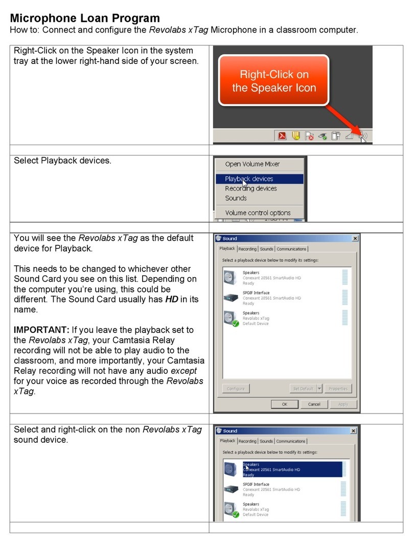 Revolabs xTag Connection and configuration
