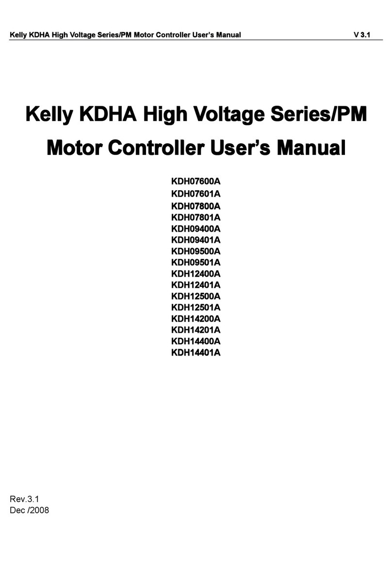 Kelly HIGH VOLTAGE KHDA Series user manual