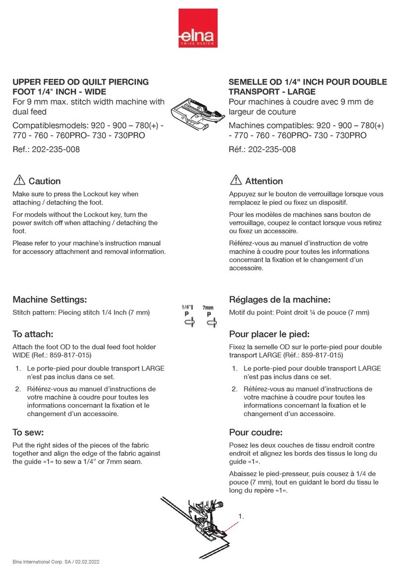 ELNA 202-235-008 User manual