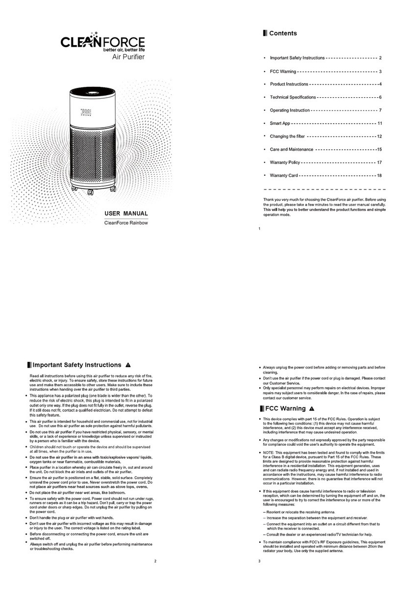 CleanForce CP-Rainbow User manual