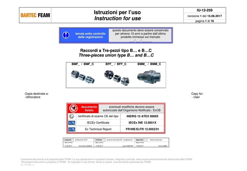 FEAM BMF Series Instructions for use