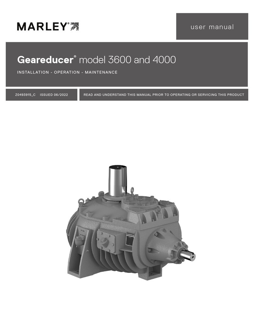 Marley Geareducer 3600 User manual