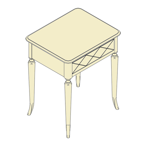 YOUNG HOUSE LOVE X-Front Accent Table 811B-811 instruction sheet