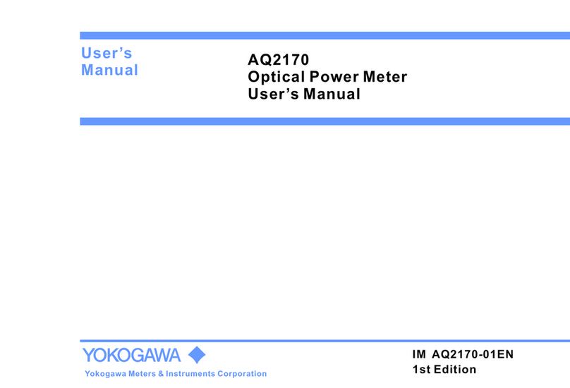 YOKOGAWA AQ2170 user manual
