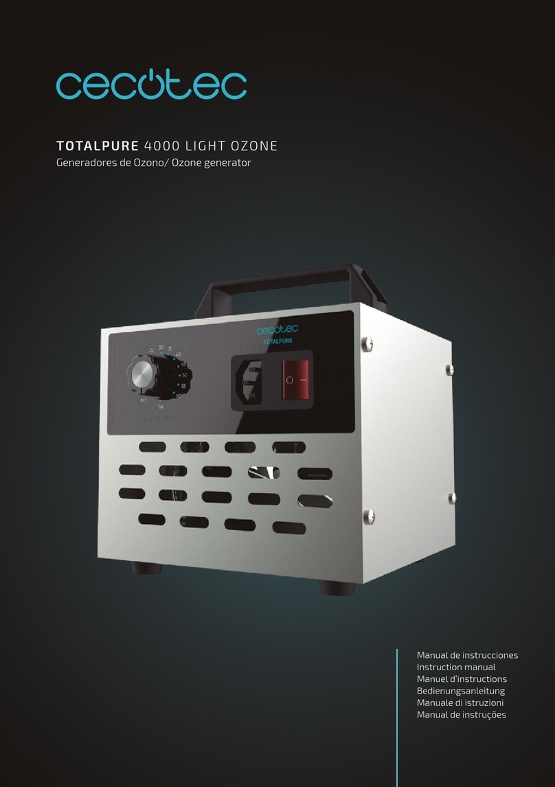cecotec TOTALPURE 4000 LIGHT OZONE instruction manual