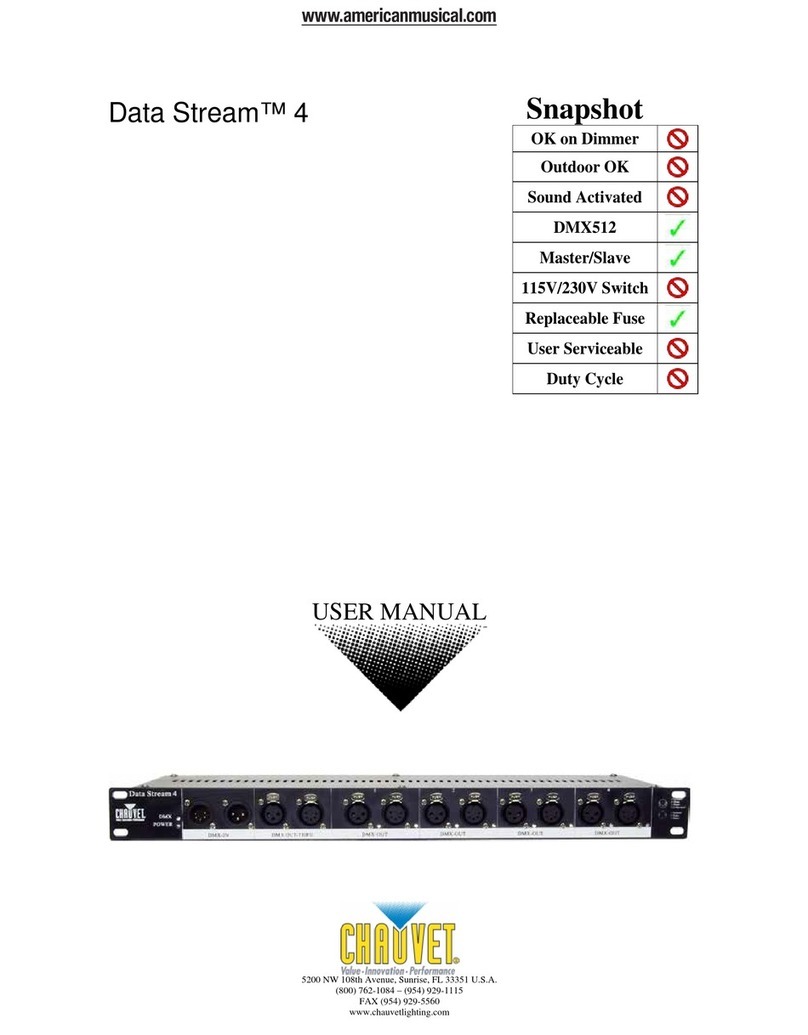 Chauvet Data Stream 4 user manual