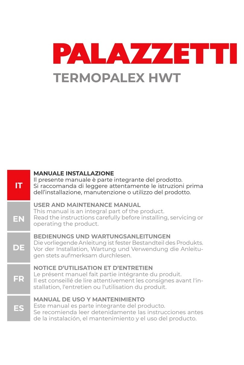 Palazzetti TERMOPALEX HWT Use and maintenance manual