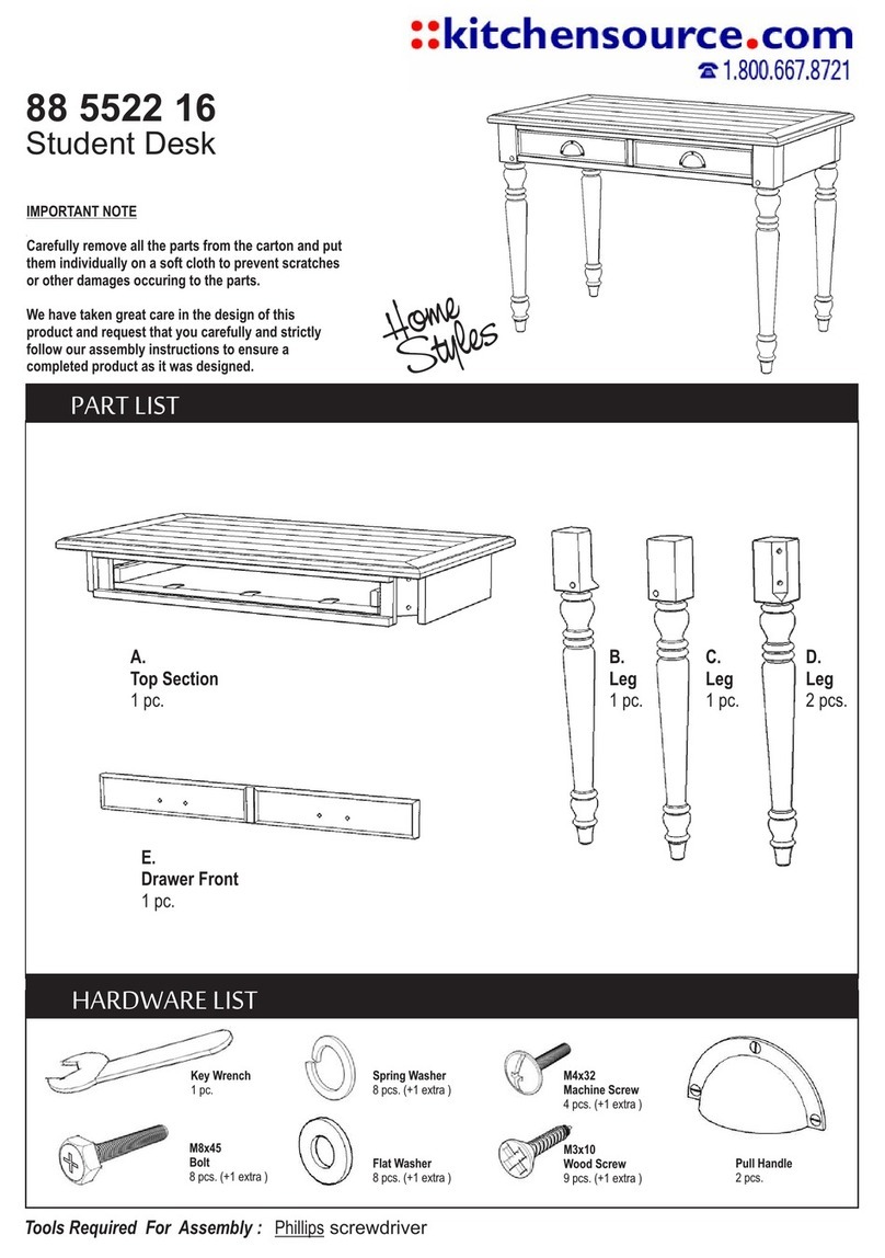 Home Styles 88 5522 16 Assembly instructions Home Styles 88 5522 16 Assembly instructions