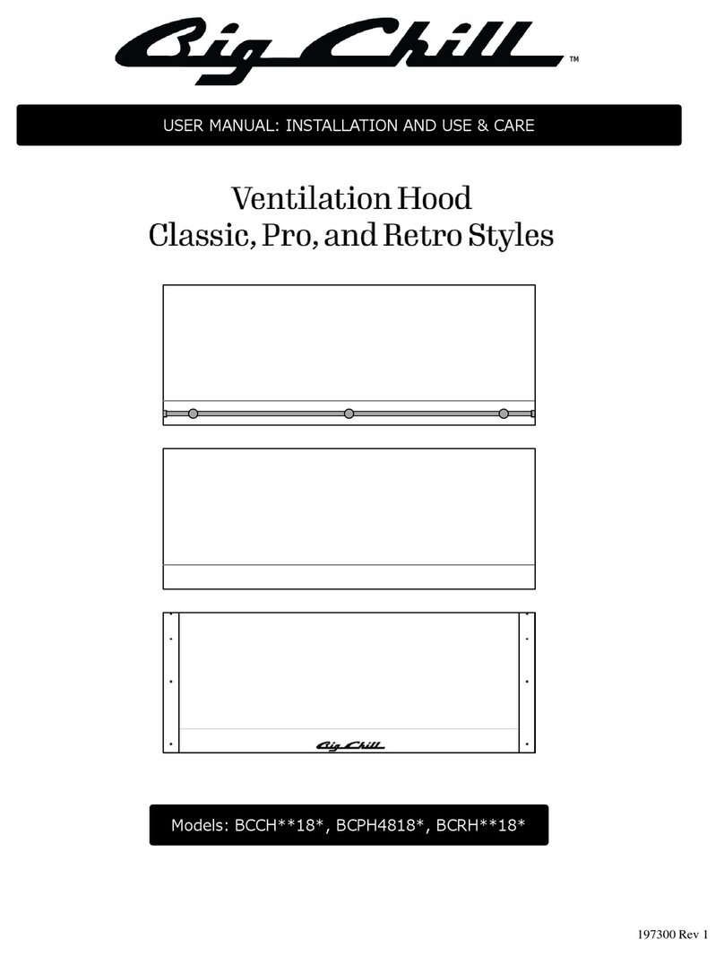 Big Chill BCCH 18 Series user manual