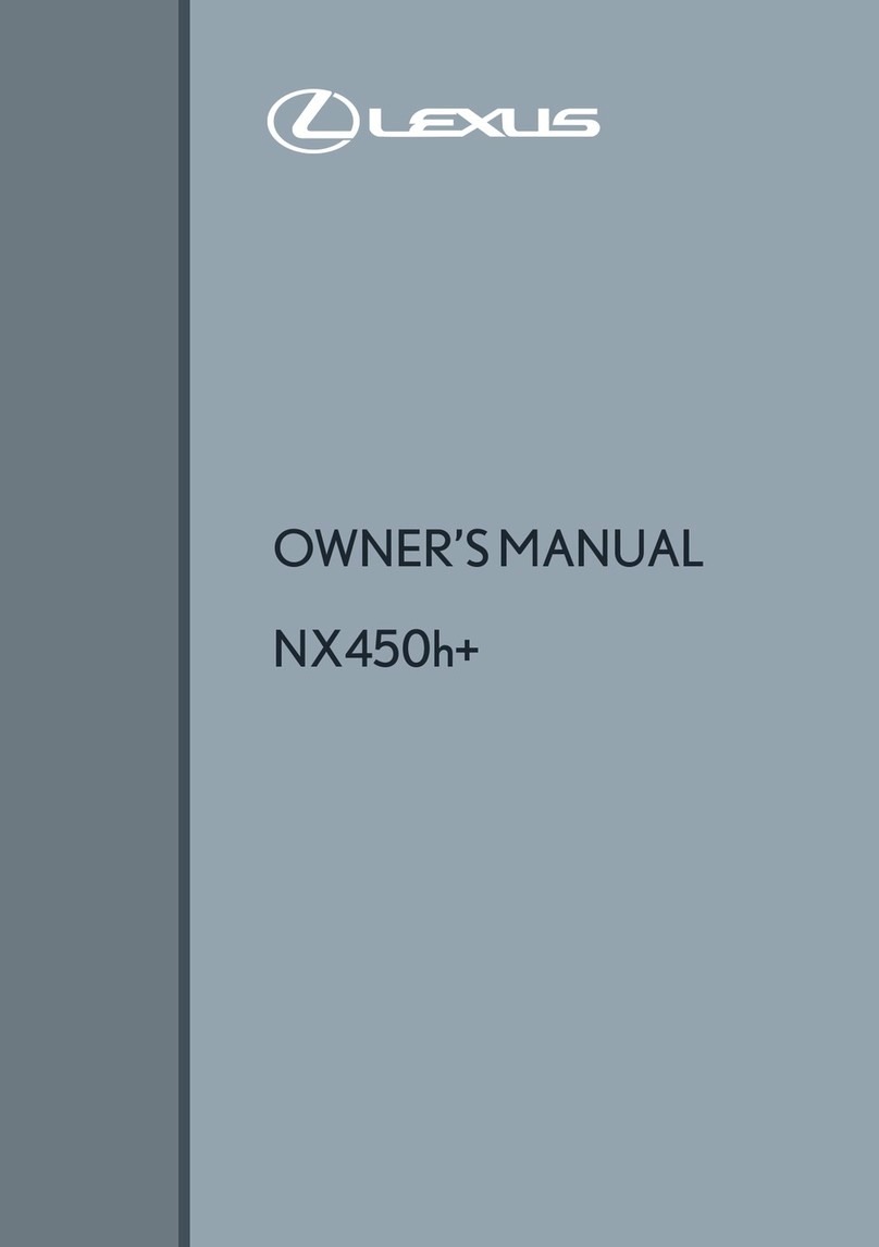 Lexus NX450h+ 2021 owner's manual