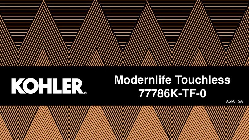 Kohler Modernlife Touchless 77786K-TF-0 manual