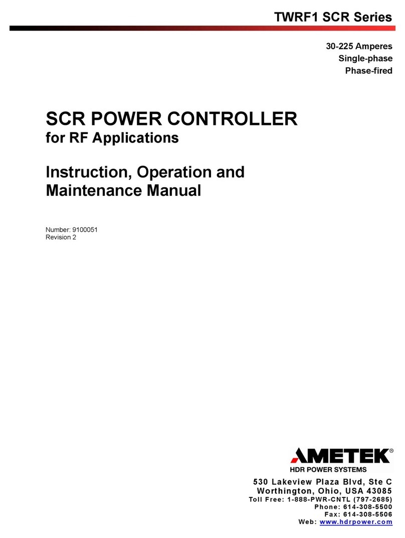 Metek TWRF1 SCR Series Instruction, Operation and Maintenance Manual Metek TWRF1 SCR Series Instruction, Operation and Maintenance Manual