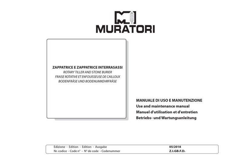 MURATORI Z.I.GB.F.D. Use and maintenance manual