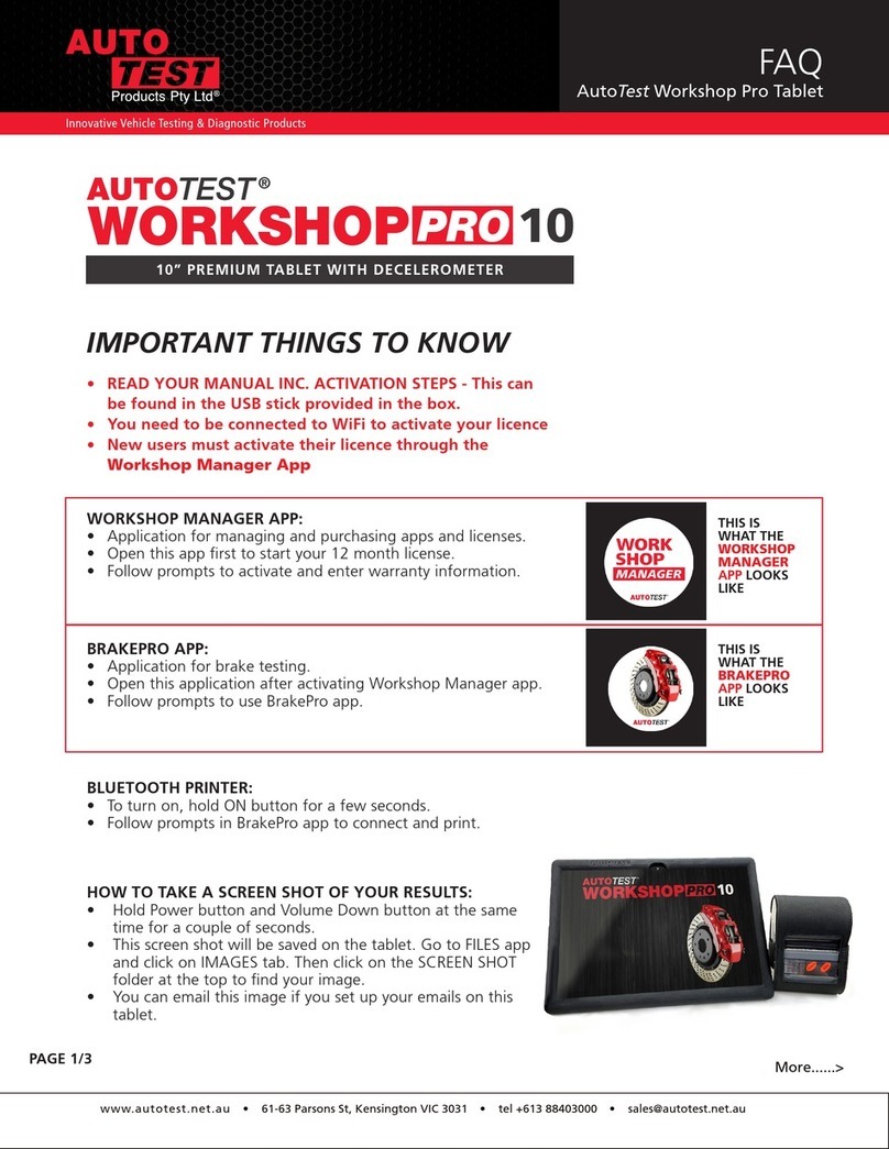 AutoTest WORKSHOP PRO 10 Faq