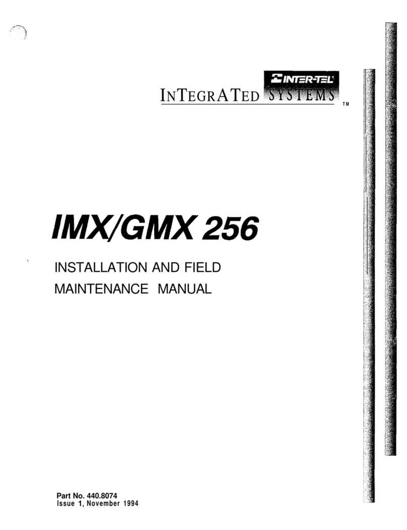 intertel IMX 256 Installation and maintenance manual intertel IMX 256 Installation and maintenance manual