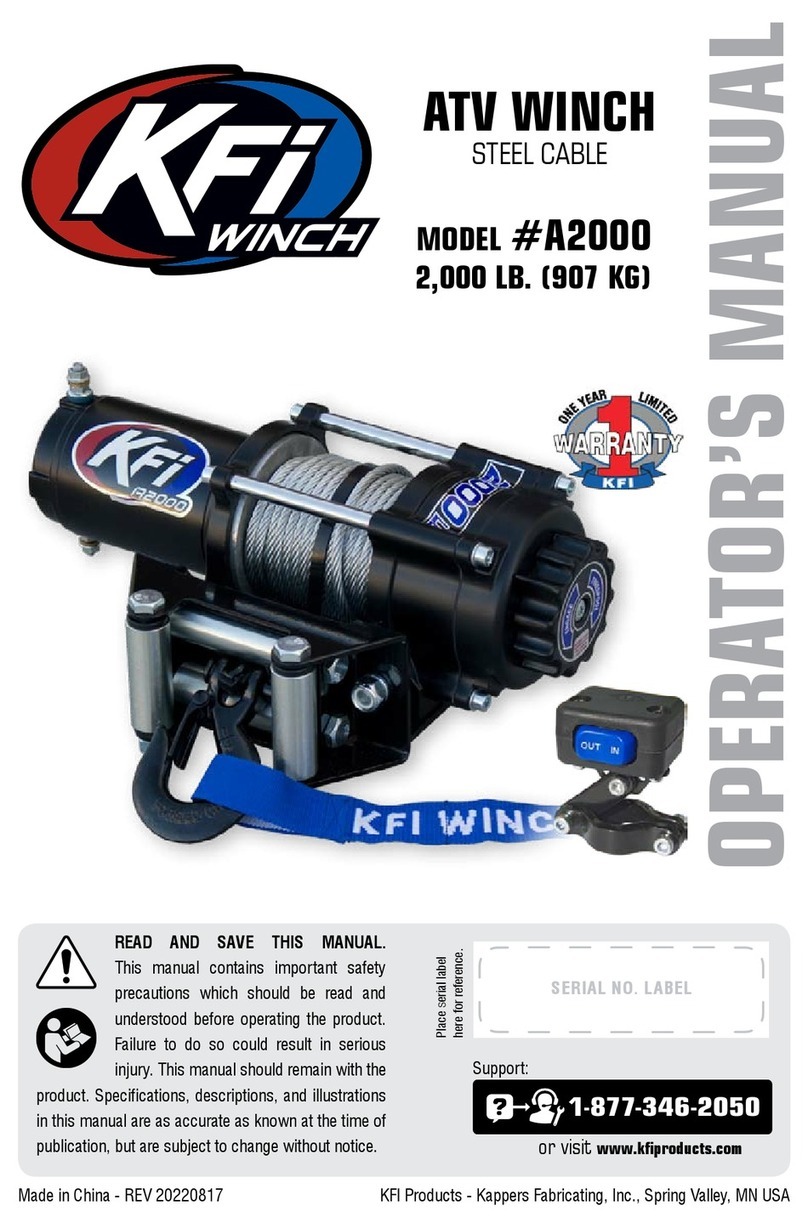 KFI A2000 Operator's manual