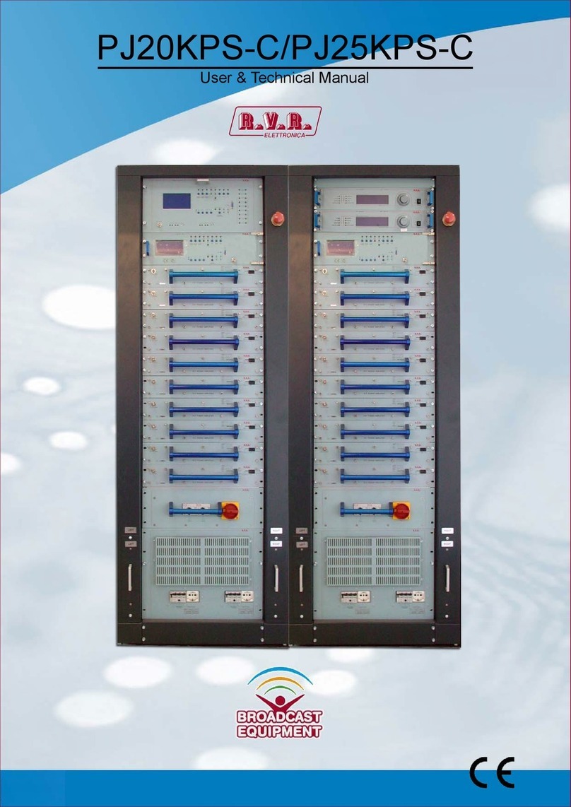 R.V.R. Elettronica PJ20KPS-C User's & technical manual R.V.R. Elettronica PJ20KPS-C User's & technical manual