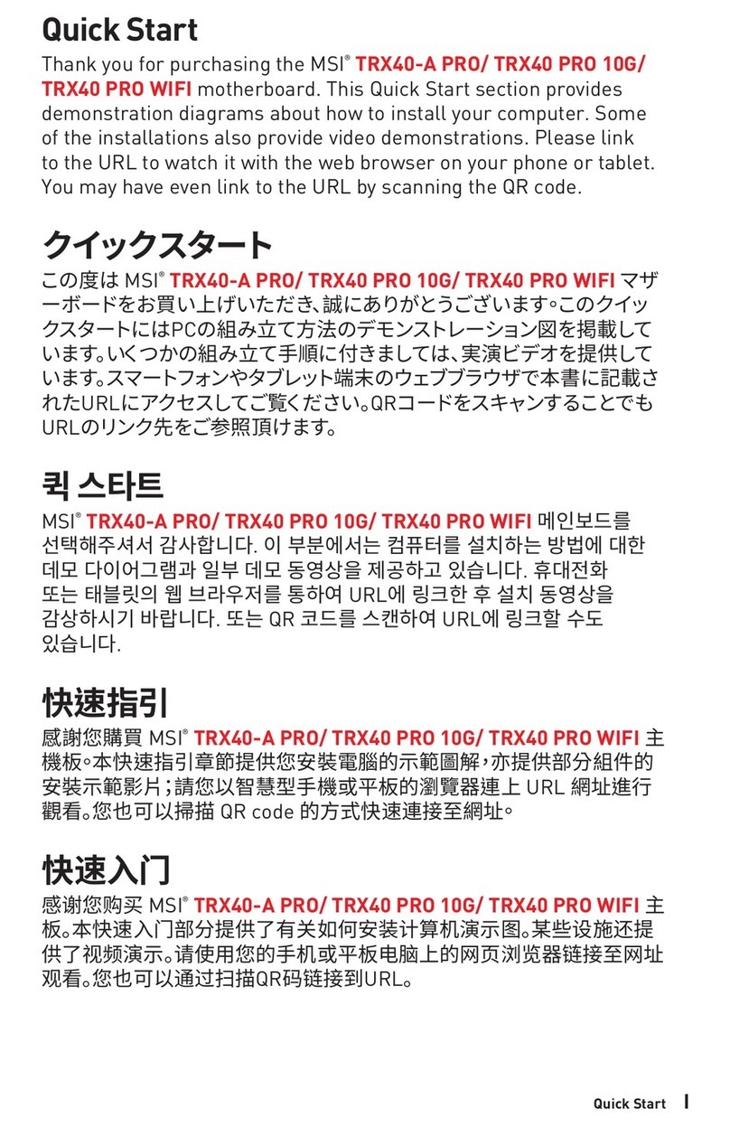 MSI TRX40-A PRO User manual