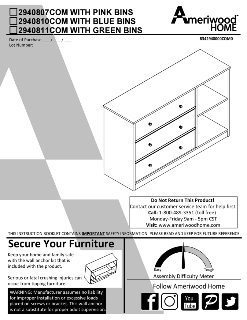 Ameriwood HOME 2940807COM manual