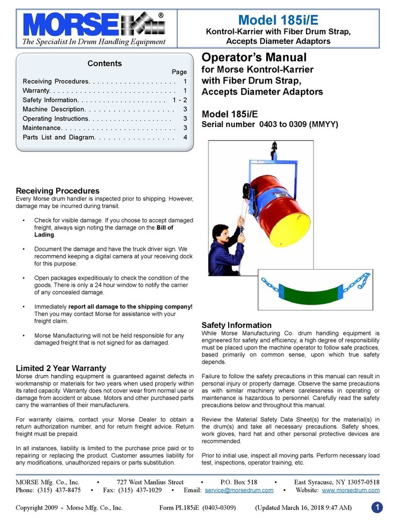 morse 185i/E Operator's manual morse 185i/E Operator's manual