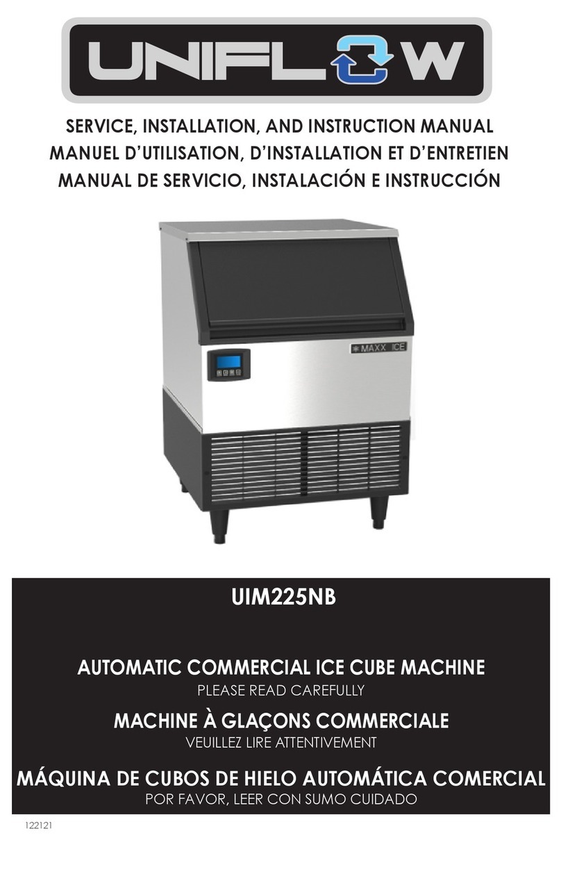 UniFlow Maxx Ice UIM225NB Service, installation, and instruction manual UniFlow Maxx Ice UIM225NB Service, installation, and instruction manual