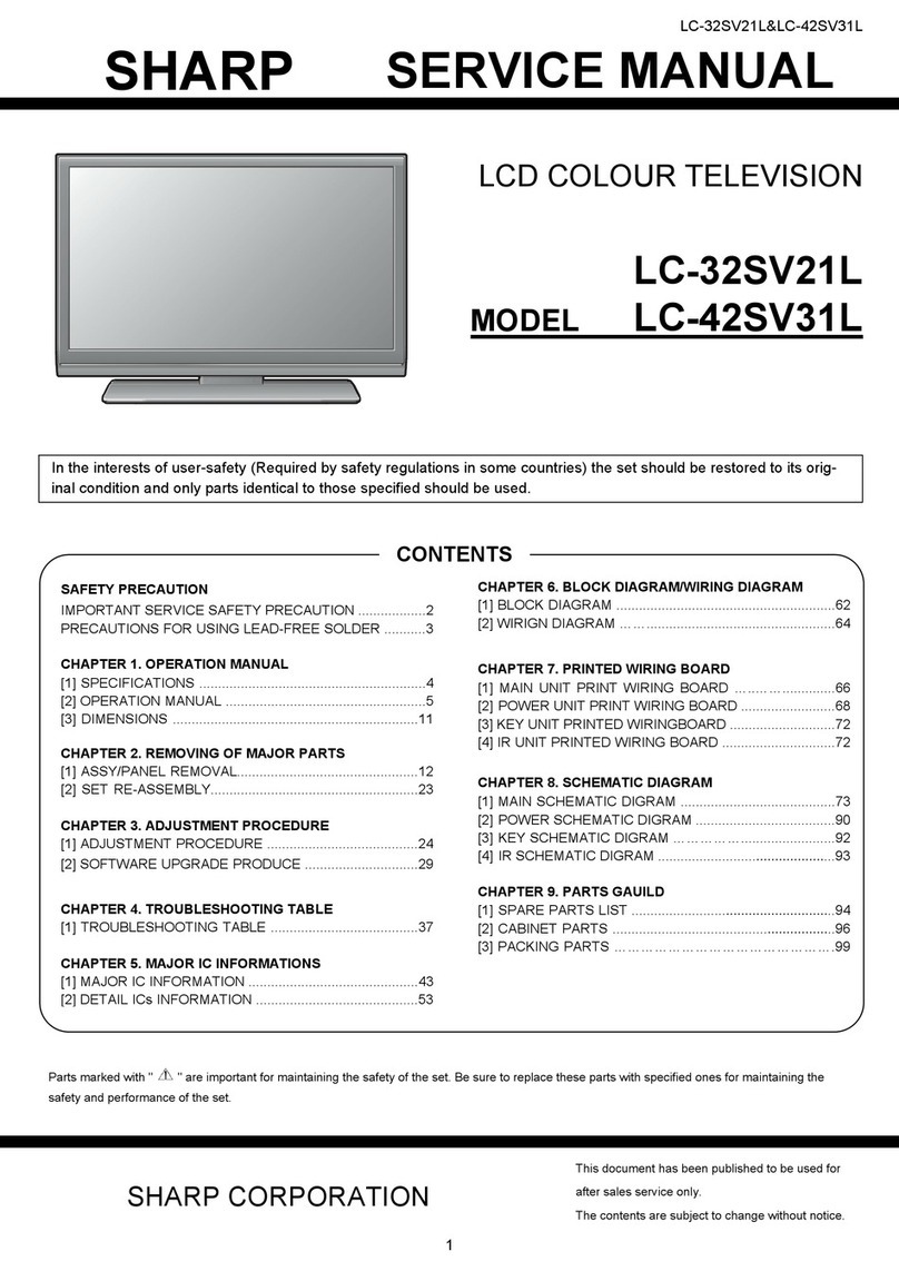 Sharp LC-32SV21L User manual