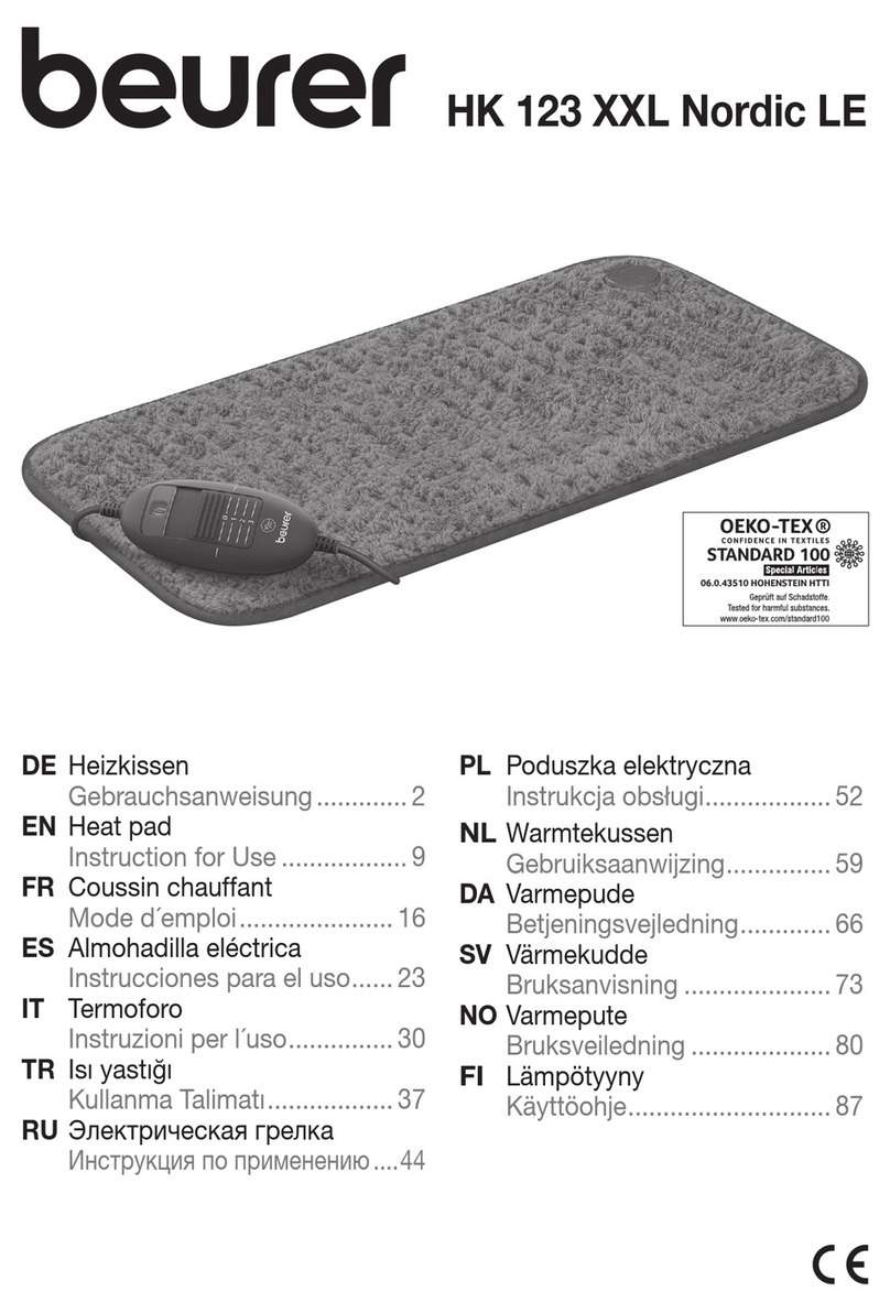 Beurer HK 123 XXL Instructions for use