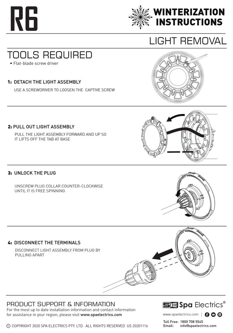 Spa Electrics R6 User manual