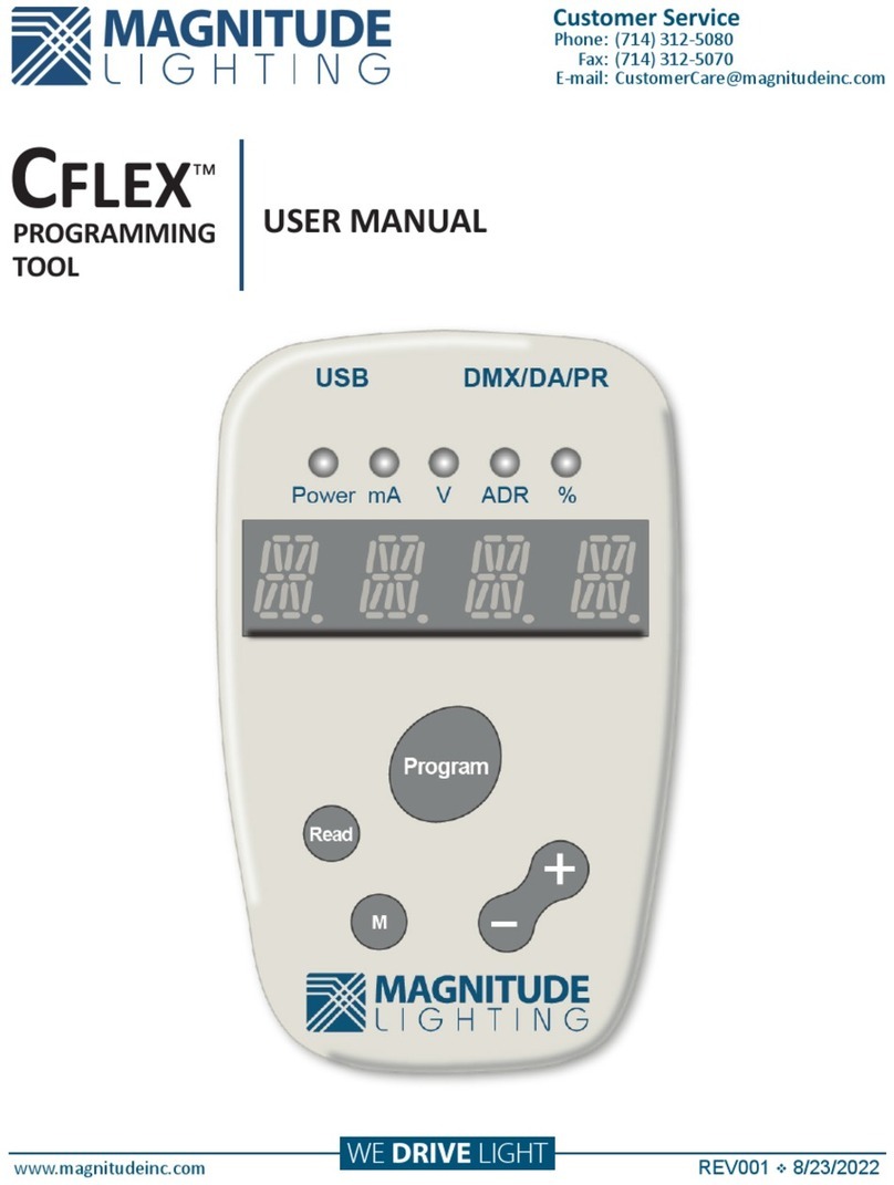 MAGNITUDE LIGHTING CFLEX user manual
