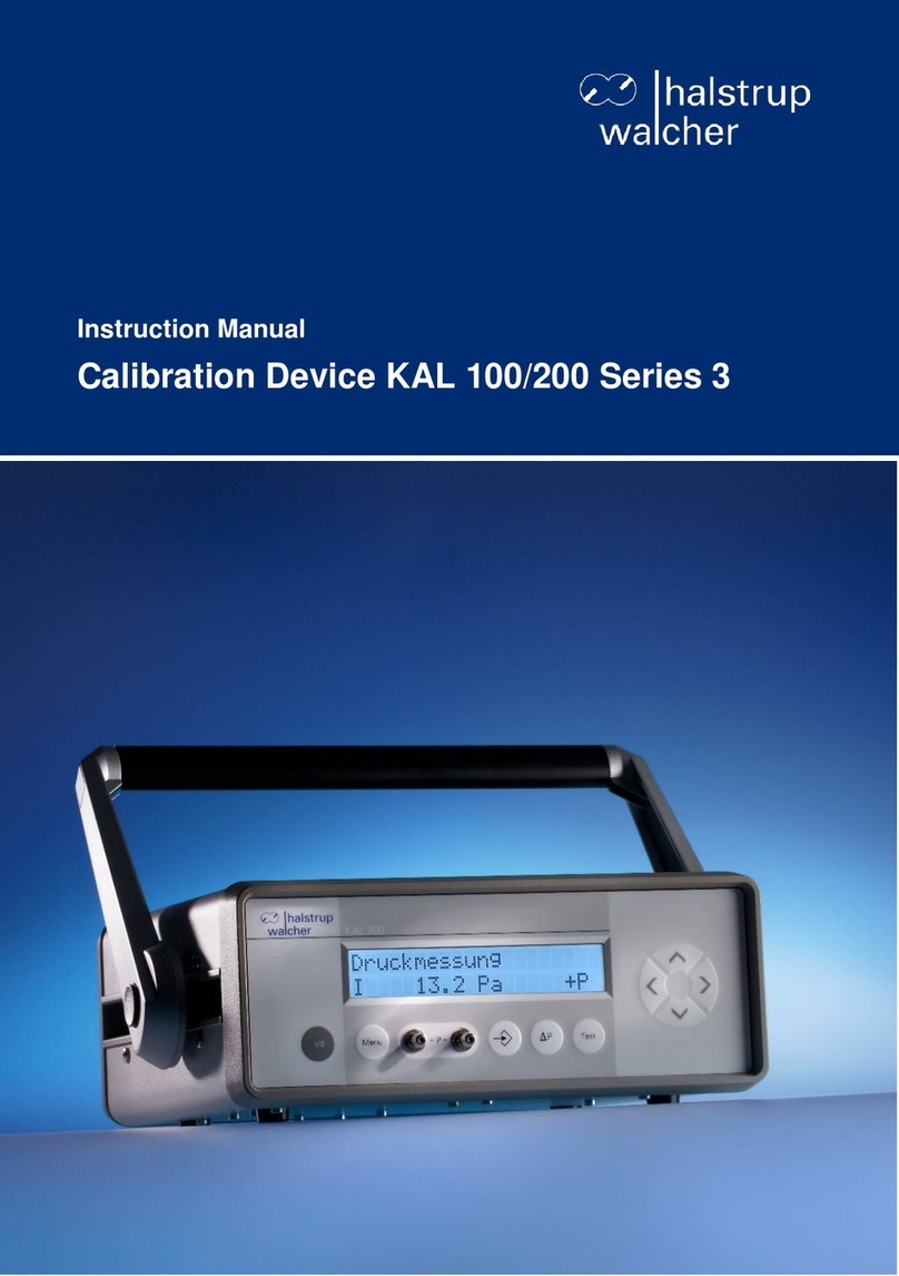 halstrup-walcher KAL 100 instruction manual
