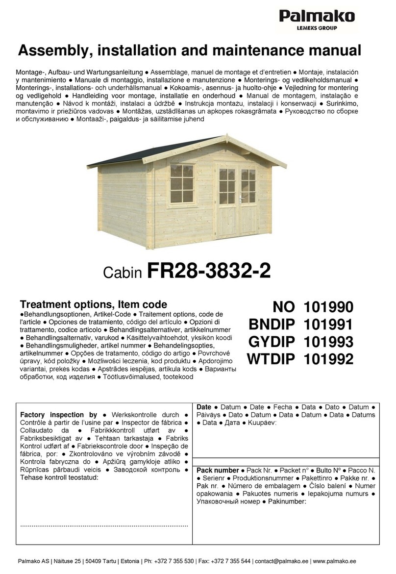 Lemeks Palmako FR28-3832-2 Assembly, installation and maintenance manual