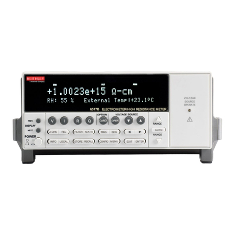 Tektronix Keithley 6517B/E User manual Tektronix Keithley 6517B/E User manual