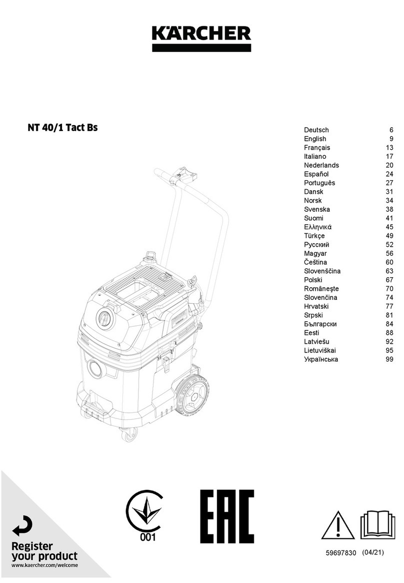 Kärcher NT 40/1 Tact User manual