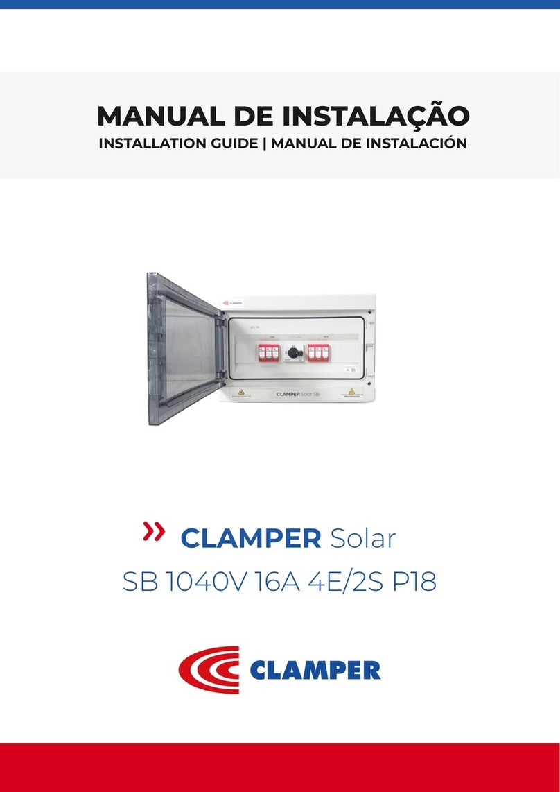 Clamper Solar SB 1040V 16A 4E/2S P18 User manual