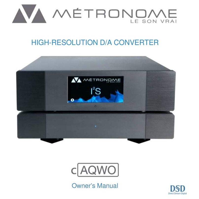 Metronome cAQWO owner's manual