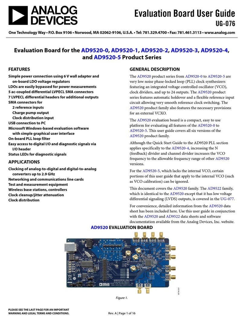 Analog Devices AD9520-0 User manual