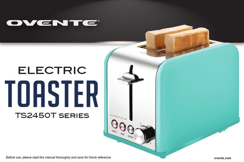 Ovente TS2450T Series instruction manual