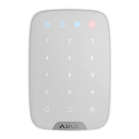 AJAX KeyPad user manual