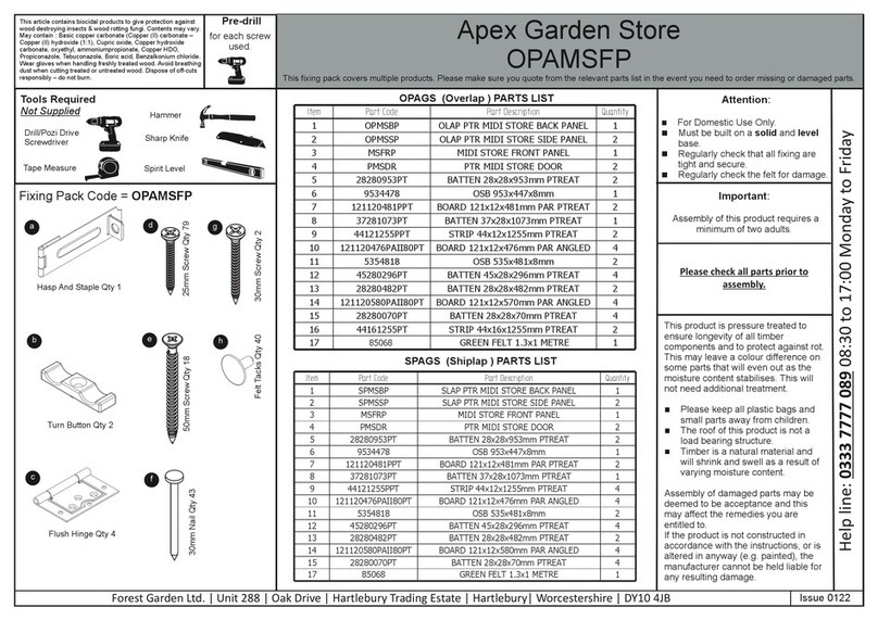 Apex Garden OPAMSFP Assembly instructions