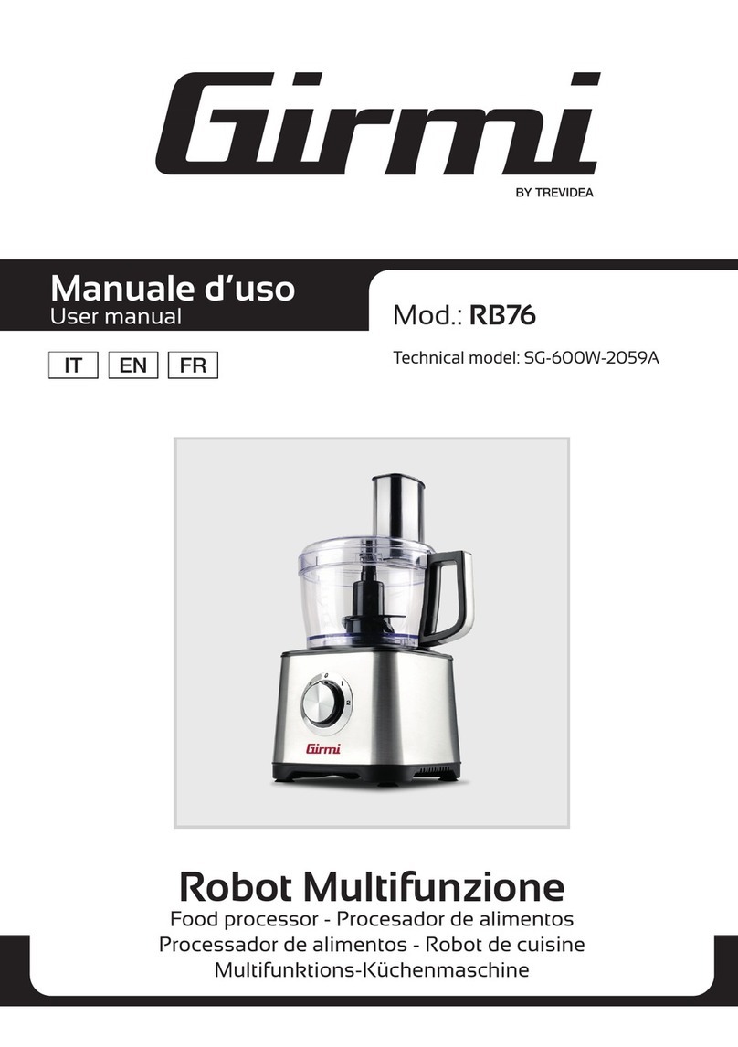 TREVIDEA Girmi RB76 User manual