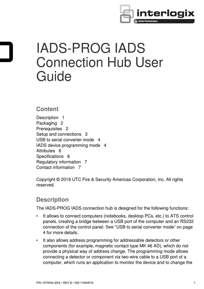 Interlogix IADS-PROG User manual Interlogix IADS-PROG User manual