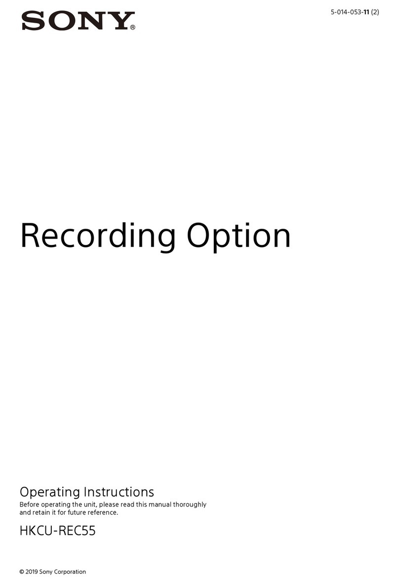Sony HKCU-REC55 User manual