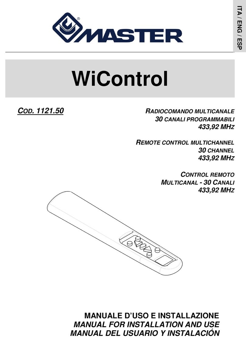 Master WiControl Manual for installation and use