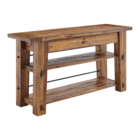 Alaterre Furniture Durango Console Table Assembly instruction