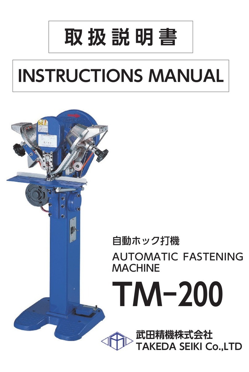 TAKEDA SEIKI TM-200 instruction manual TAKEDA SEIKI TM-200 instruction manual